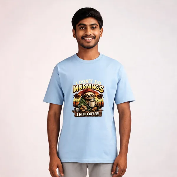 I_Need_Coffee_Cotton_Graphic_Print_T-Shirt