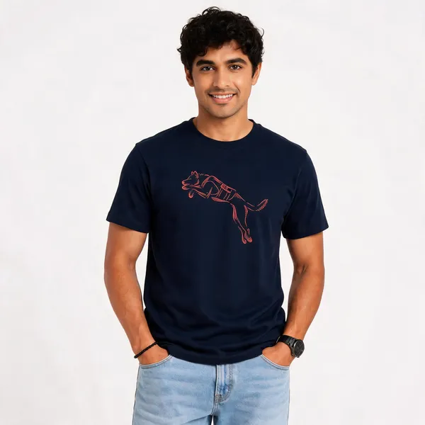 Flying_Dog__Cotton_Crew_Neck_Graphic_Print_T-Shirt