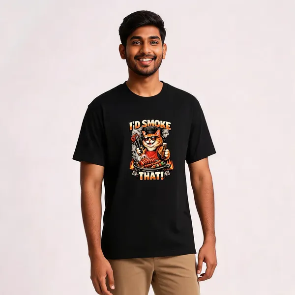 I'd_smoke_that__Cotton_Graphic_Print_T-Shirt