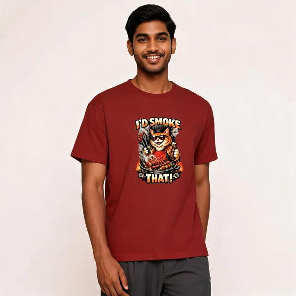 I'd_smoke_that__Cotton_Graphic_Print_T-Shirt