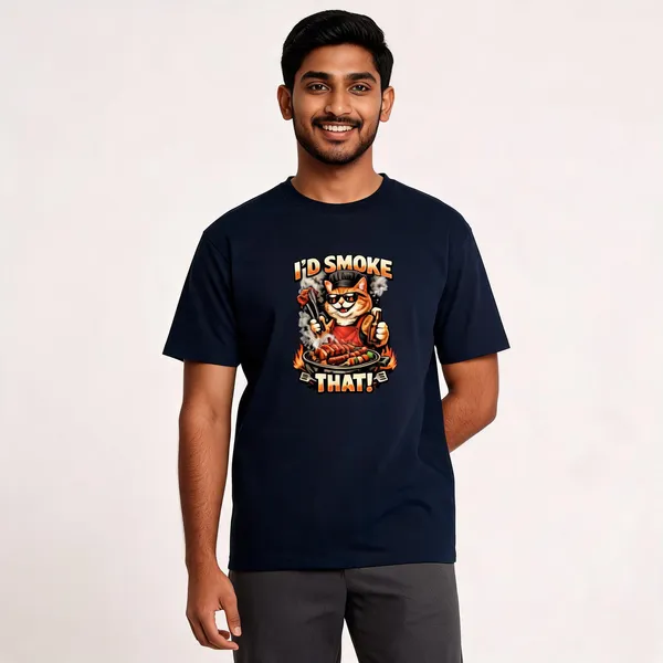 I'd_smoke_that__Cotton_Graphic_Print_T-Shirt