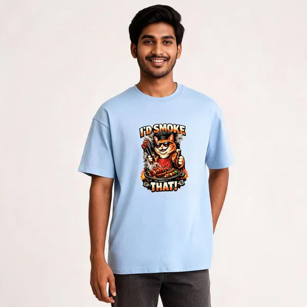 I'd_smoke_that__Cotton_Graphic_Print_T-Shirt