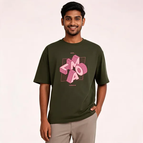 LMAO_Cotton_Oversized_Graphic_Print_T-Shirt_For_Men