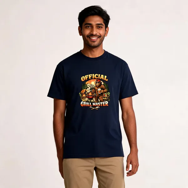 GrillMaster__Cotton_Round_Neck_Graphic_Print_T-Shirt