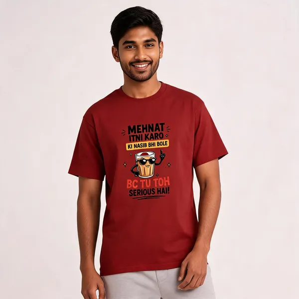 Mehnat_Karo__Cotton_Graphic_Print_Round_Neck_T-Shirt