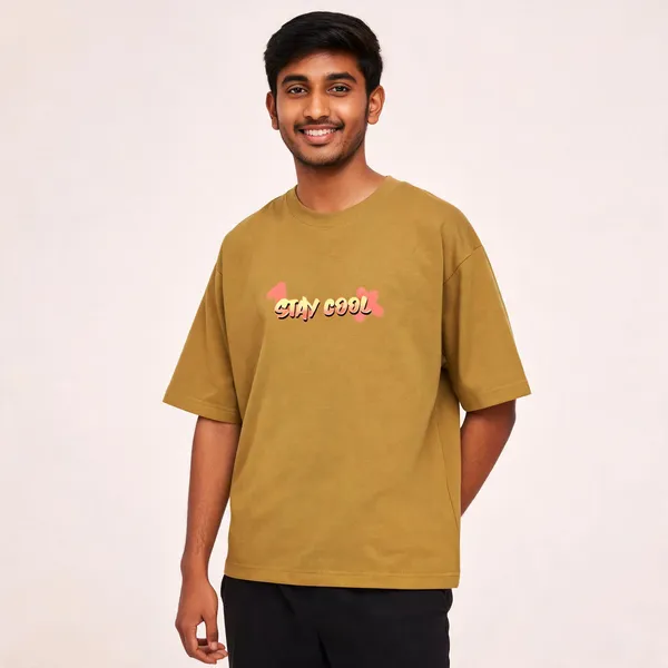 Stay_Cool_Cotton_Round_Neck_Oversized_Classic_Graphic_Print_T-Shirt