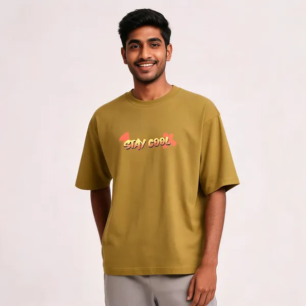 Stay_Cool_Cotton_Round_Neck_Oversized_Classic_Graphic_Print_T-Shirt