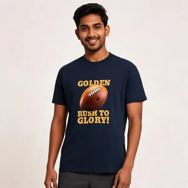 Golden_Rush_To_Glory_Cotton_Graphic_Print_Round_Neck_T-Shirt