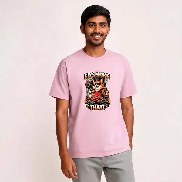 I'd_smoke_that__Cotton_Graphic_Print_T-Shirt