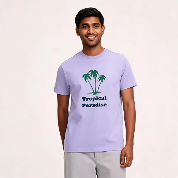 Tropical_Paradise_Cotton_Graphic_Print_Round_Neck_T-Shirt