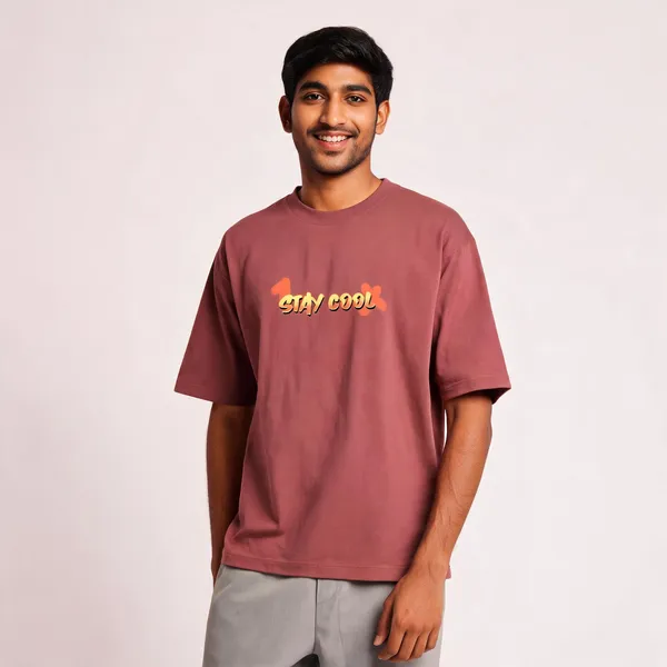 Stay_Cool_Cotton_Round_Neck_Oversized_Classic_Graphic_Print_T-Shirt
