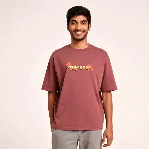 Stay_Cool_Cotton_Round_Neck_Oversized_Classic_Graphic_Print_T-Shirt