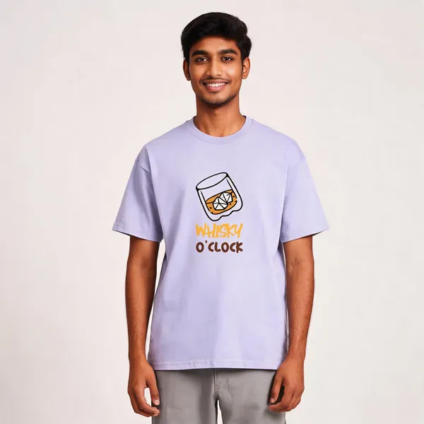 Whisky_O'Clock_Cotton_Round_Neck_Graphic_Print_T-Shirt