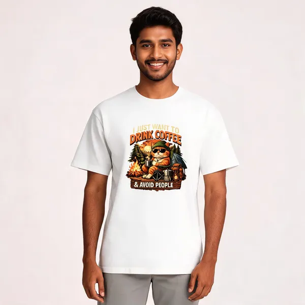 Drink_Coffee__Cotton_Graphic_Print_Round_Neck_T-Shirt