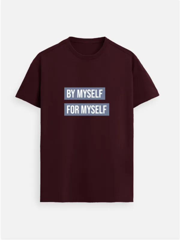 By_Myself_For_Myself_Cotton_Round_Neck_Graphic_Print_T-Shirt
