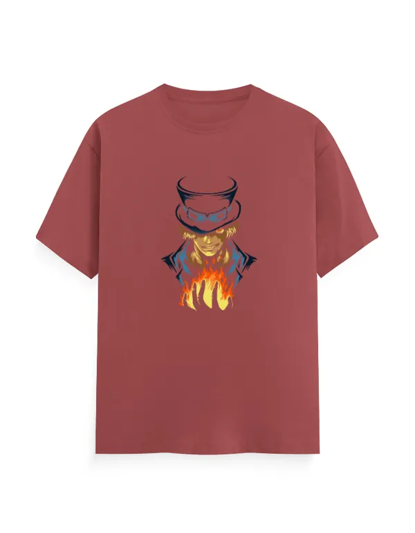 SABO_Unisex_Classic_Anime_Graphic_100%_Cotton_T-Shirt