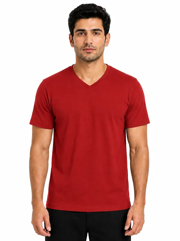 Unisex_Premium_100%_Cotton_V-Neck_T-Shirt