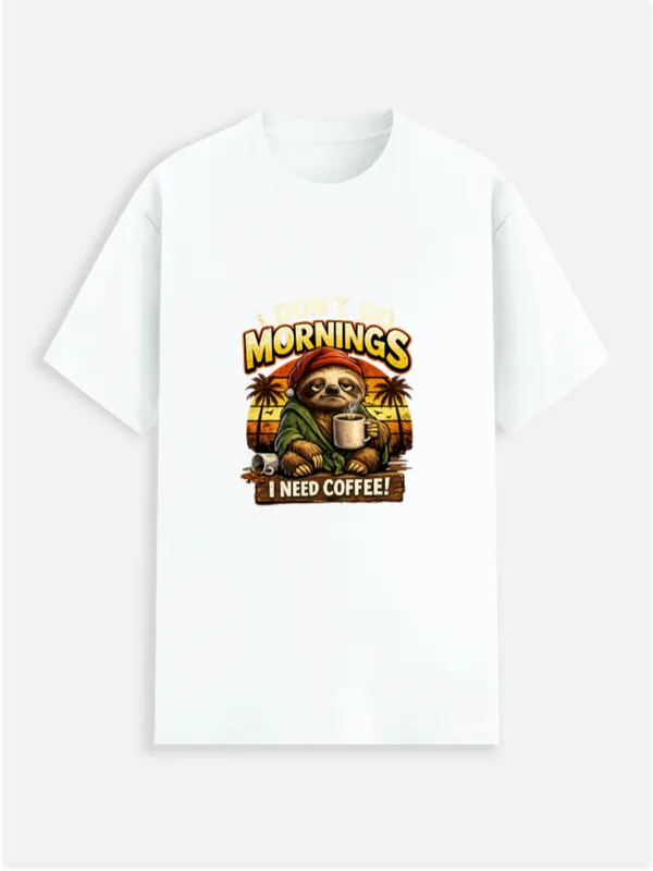 I_Need_Coffee_Cotton_Graphic_Print_T-Shirt