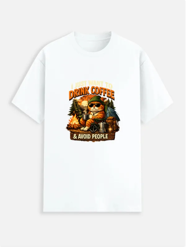Drink_Coffee__Cotton_Graphic_Print_Round_Neck_T-Shirt