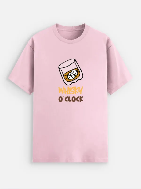 Whisky_O'Clock_Cotton_Round_Neck_Graphic_Print_T-Shirt
