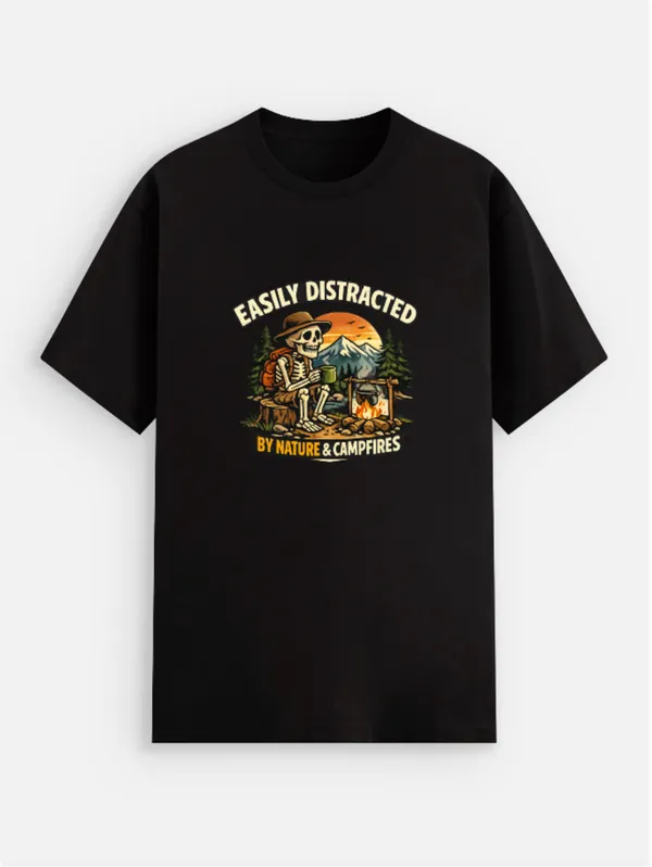 Easily_Distracted__CottonGraphic_Print_T-Shirt