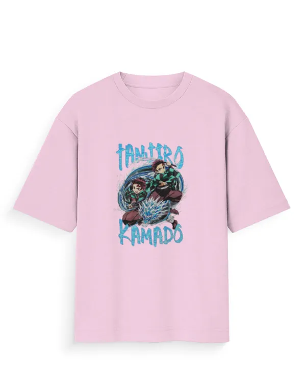 TANJIRO_KAMADO_&_NEZUKO_KAMADO_Unisex_Oversized_Anime_Graphic_T-Shirt