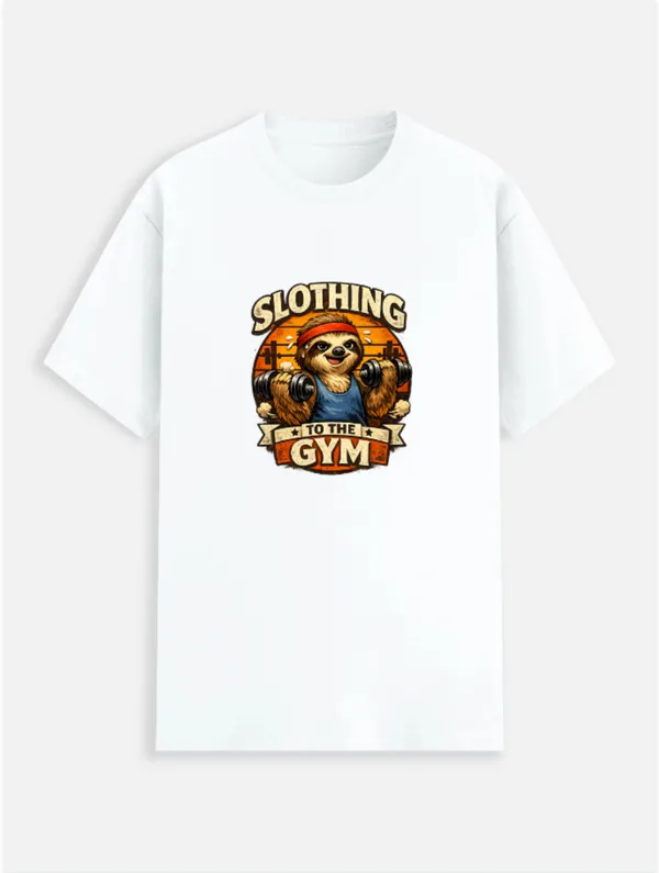 Slothing_To_The_Gym_Cotton_Graphic_Print_T-Shirt