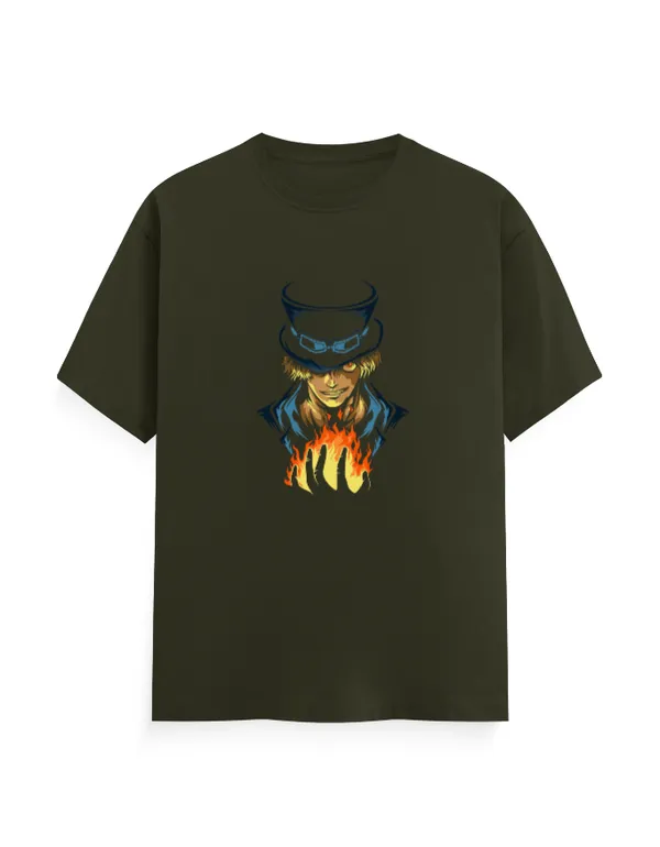 SABO_Unisex_Classic_Anime_Graphic_100%_Cotton_T-Shirt