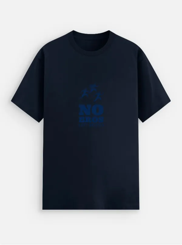 No_Bros_Left_Behind_Cotton_Graphic_Print_Round_Neck_T-Shirt