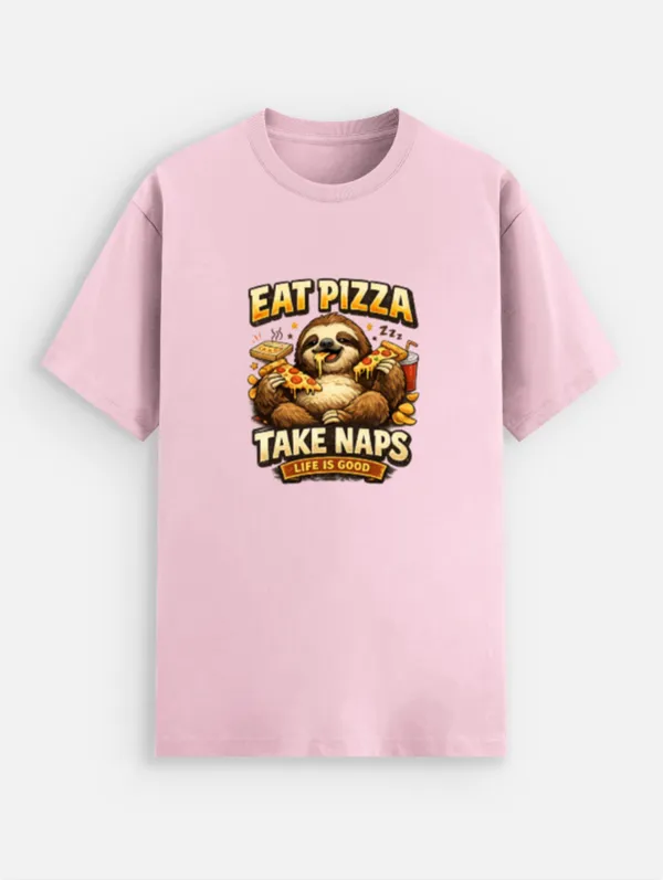 Eat_Pizza__Cotton_Graphic_Print_Round_Neck_T-Shirt