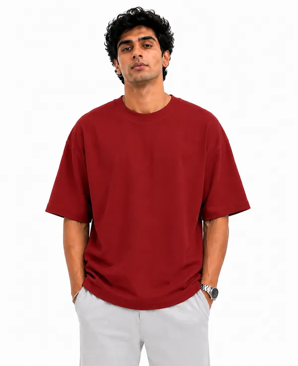 Unisex_PREMIUM_Oversized_Terry_Cotton_Blend_T-Shirt_|_260_GSM