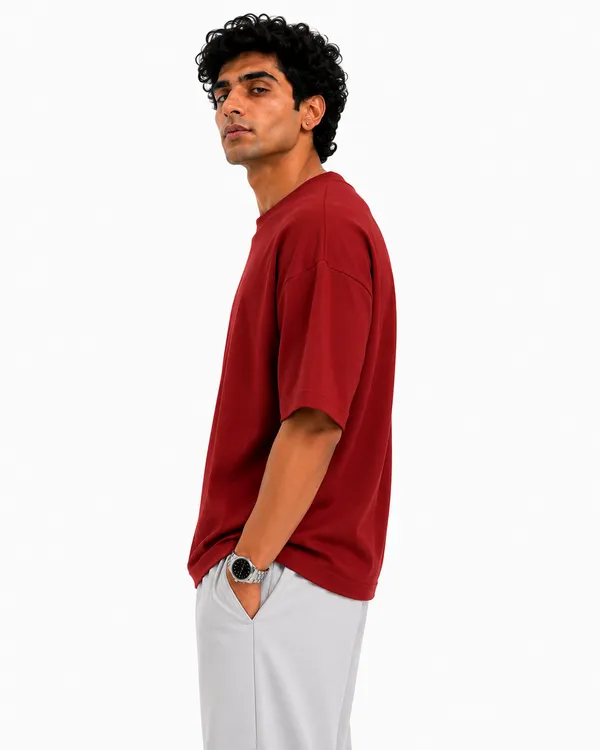 Unisex_PREMIUM_Oversized_Terry_Cotton_Blend_T-Shirt_|_260_GSM