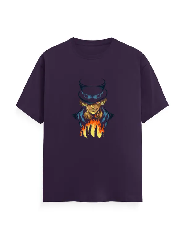 SABO_Unisex_Classic_Anime_Graphic_100%_Cotton_T-Shirt