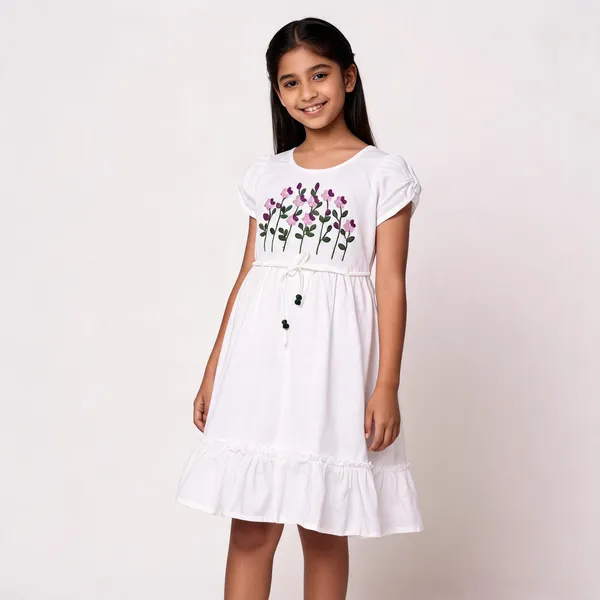 White_Linen_Floral_Embroidered_Frock_For_Girls