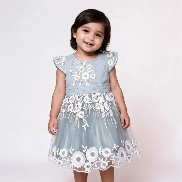 Grey_Net_Floral_Embroidered_Party_Frock_For_Baby_Girls
