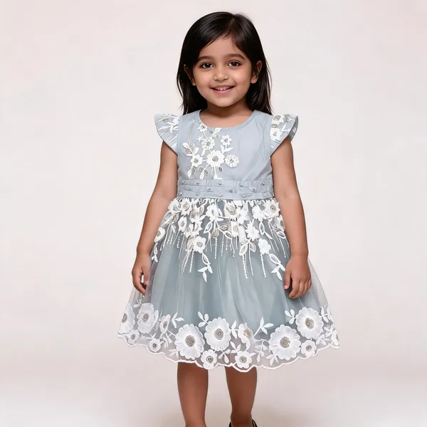 Grey_Net_Floral_Embroidered_Party_Frock_For_Baby_Girls