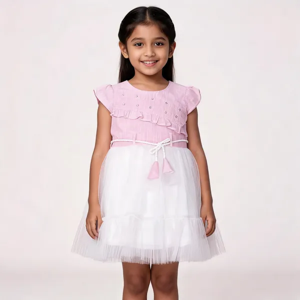 Pink_White_Embellished_Tulle_Party_Dress_For_Baby_Girls