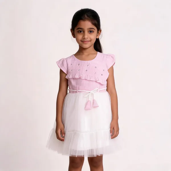 Pink_White_Embellished_Tulle_Party_Dress_For_Baby_Girls