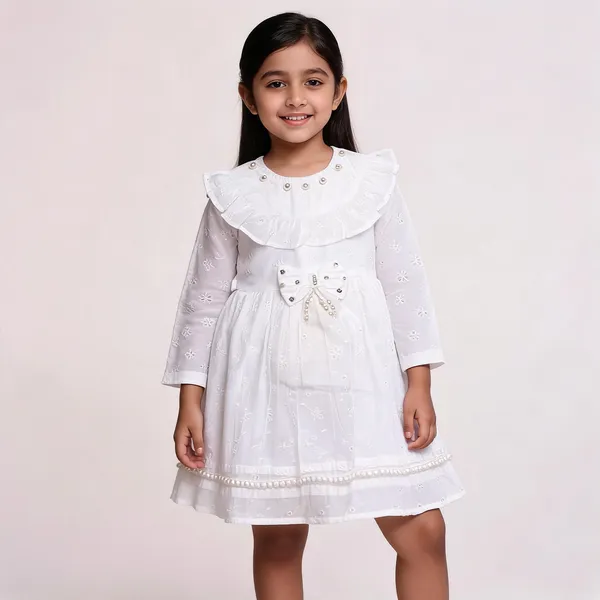 White_Embroidered_Full_Sleeve_Frock_For_Baby_Girls