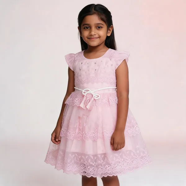 Pink_Lace_Net_Frilled_Party_Dress_For_Baby_Girls