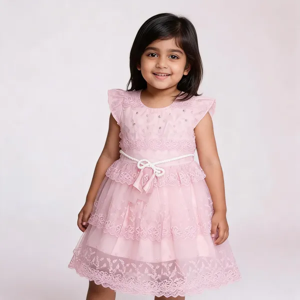 Pink_Lace_Net_Frilled_Party_Dress_For_Baby_Girls