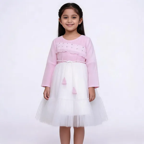 Pink_Cotton_Net_Fit_And_Flare_Party_Dress_For_Girls