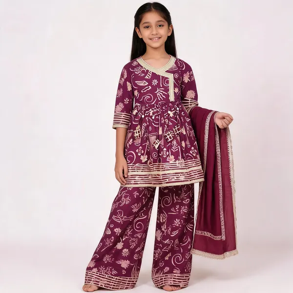 Purple_Printed_Sharara_Set_For_Girls