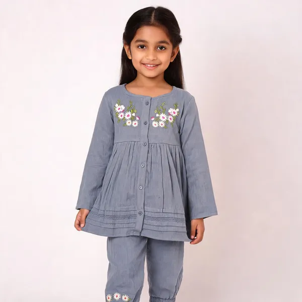 Grey_Cotton_Floral_Embroidered_Cord_Set_For_Baby_Girls