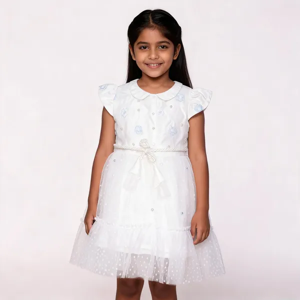 White_Embroidered_Net_Frilled_Party_Dress_For_Baby_Girls