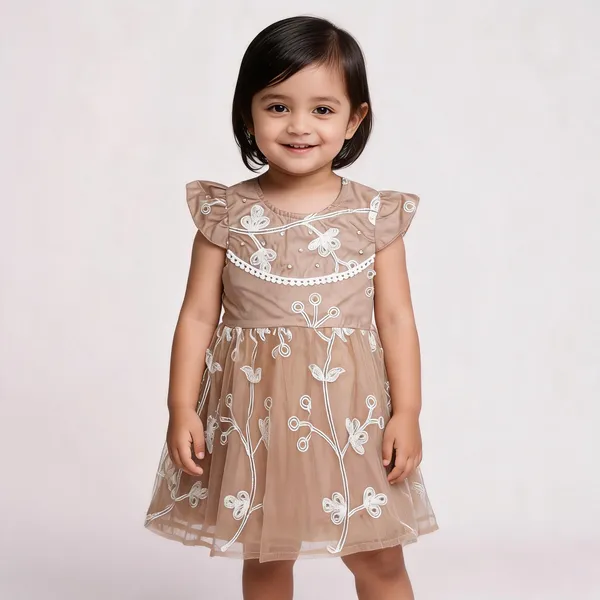 Beige_Embroidered_Tulle_Party_Dress_For_Baby_Girls