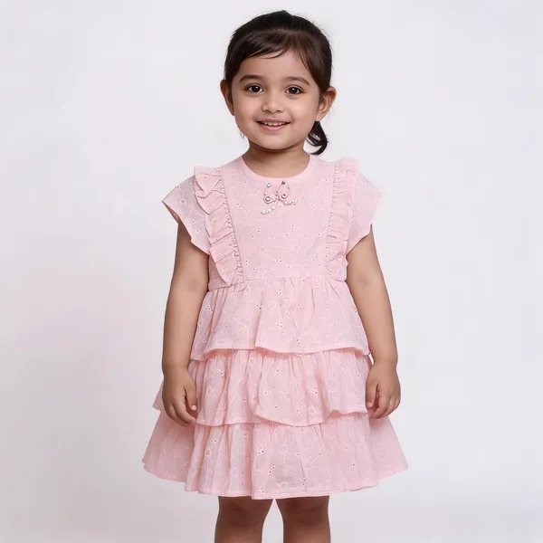 Pink_Cotton_Tiered_Ruffle_Dress_For_Baby_Girls