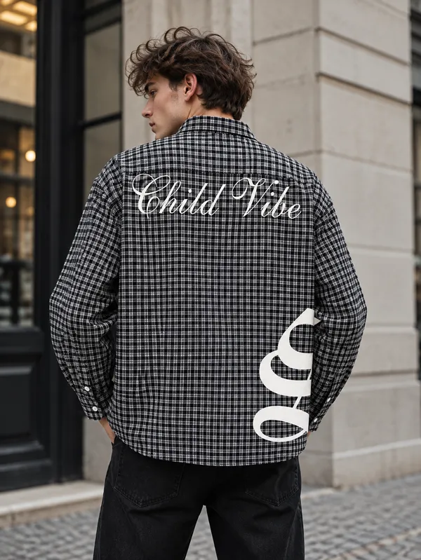 Black_Checkered_Overshirt(Black)