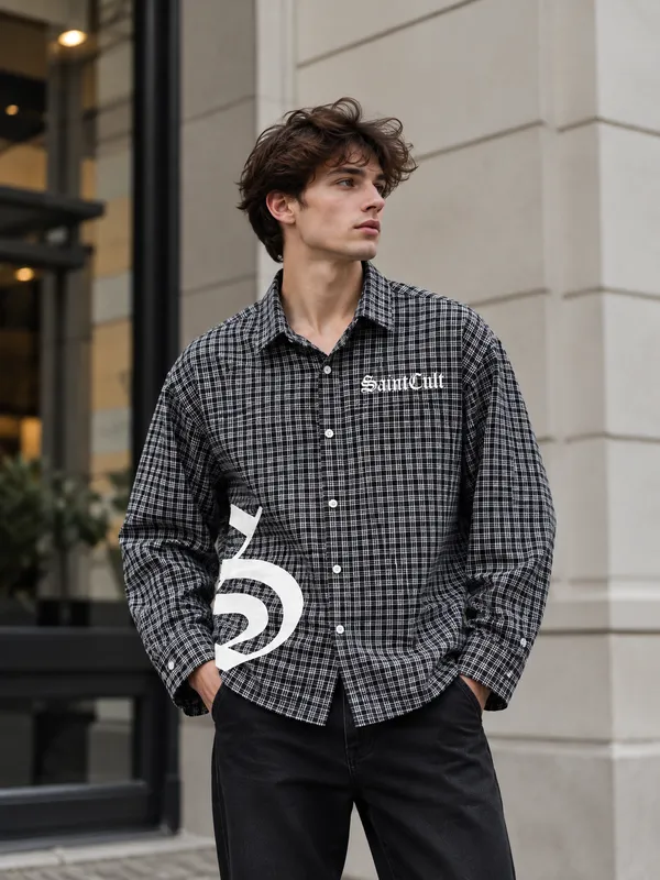 Black_Checkered_Overshirt(Black)