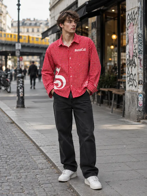 Black_Checkered_Overshirt(Red)